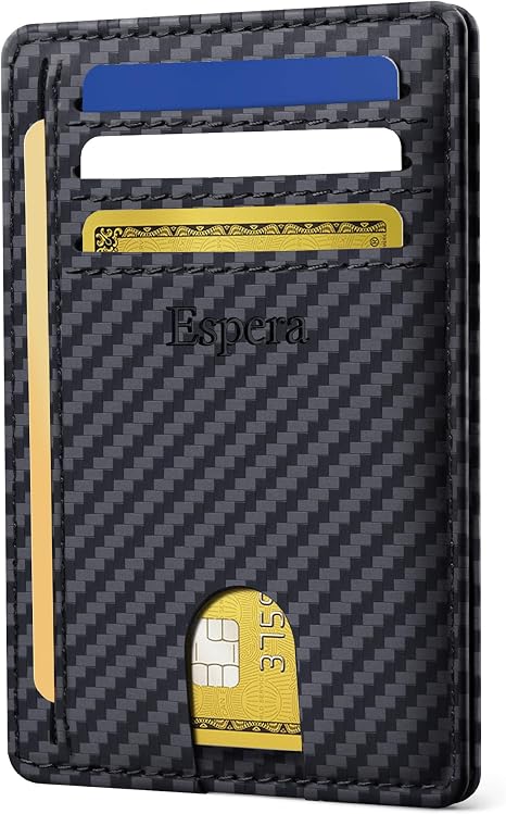 RFID Blocking Slim Leather Wallet