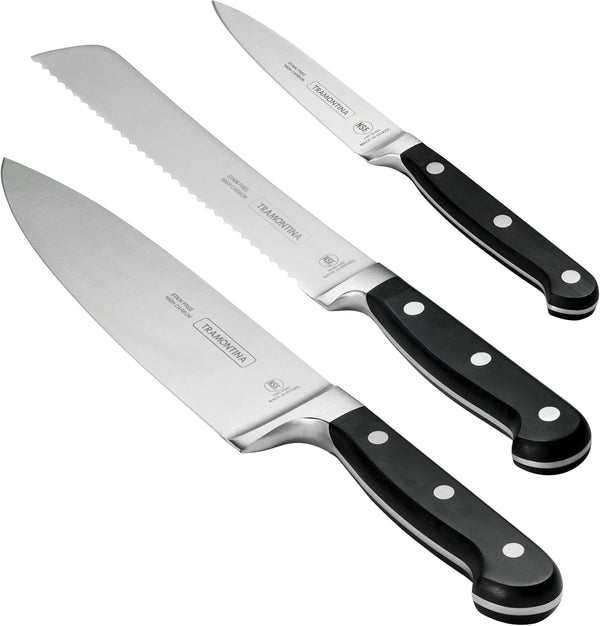 3-Piece Tramontina Pro Series Forged Precision Kitchen Knife Set