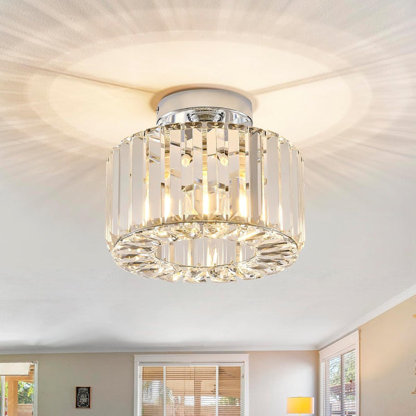 Modern Crystal Ceiling Light Fixture