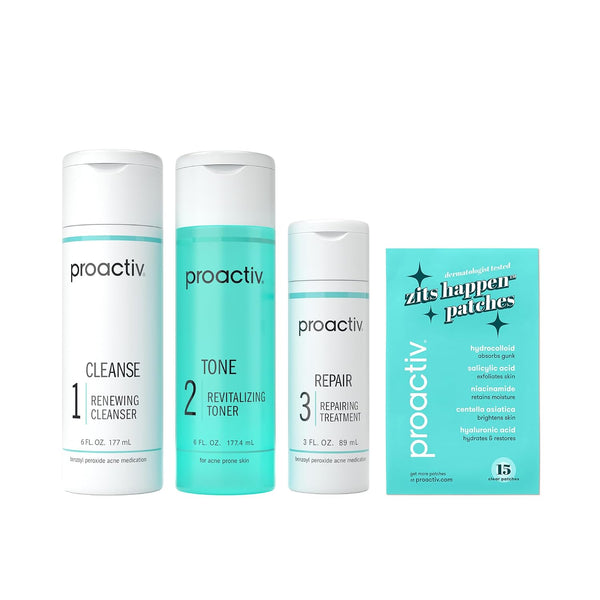 Proactiv 3-Step Acne Treatment Kit with Free Patches