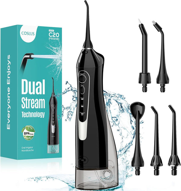 Coslus C20 Dual Stream Water Dental Flosser Pick Set