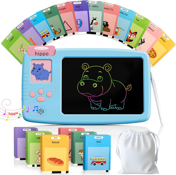 2-in-1 LCD Writing Board with 255 Double Sided Cards