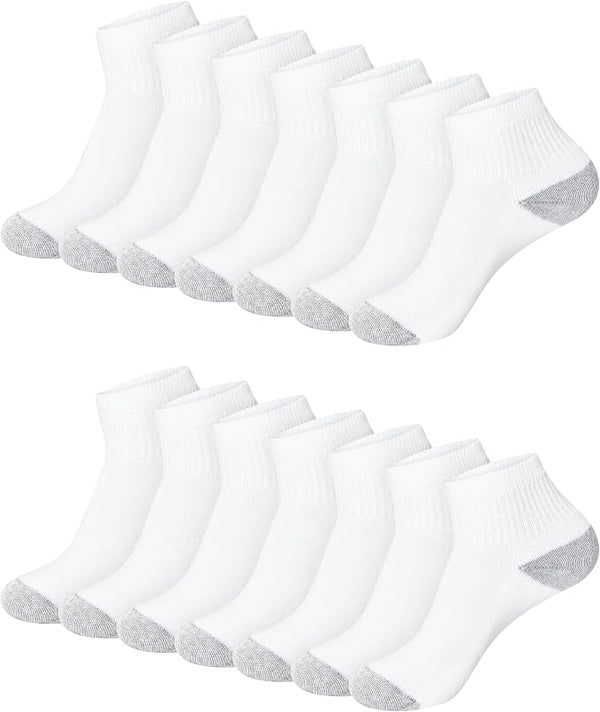 14 Pairs Hanes Women's Cushioned Athletic Socks