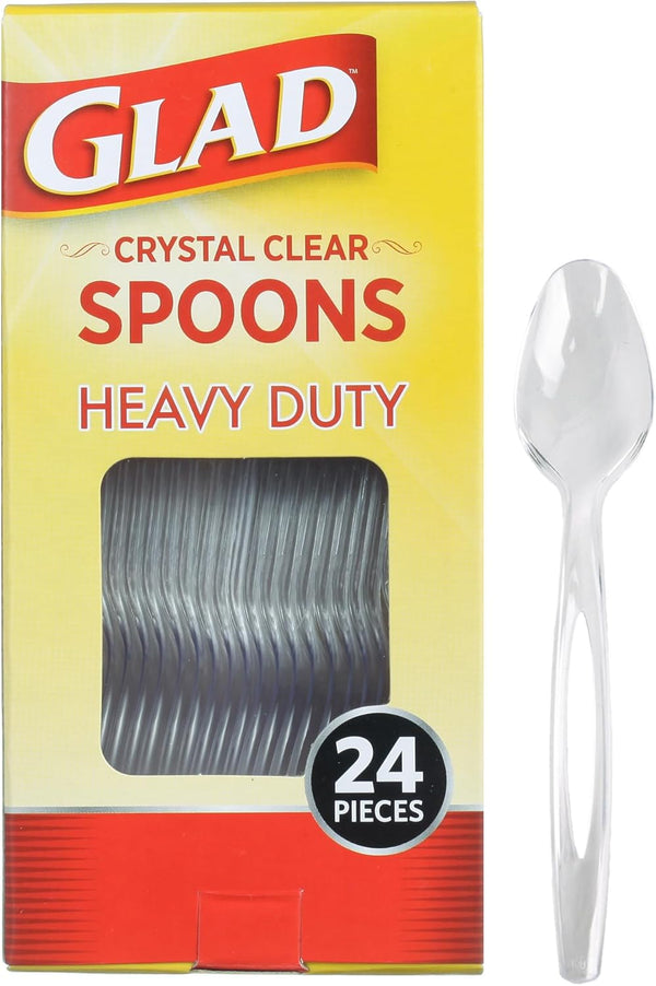 24-Count Glad Plastic Spoons