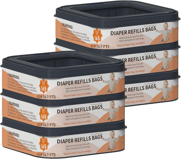 6-Pack Square Starter Refills Disposal Bags Refill