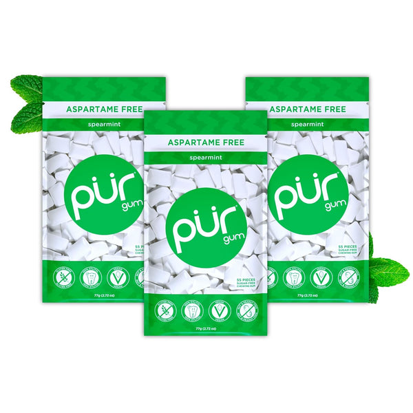 165 Pieces PUR Spearmint Xylitol Gum