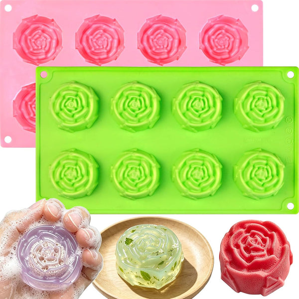 2 Set Rose Soap Molds