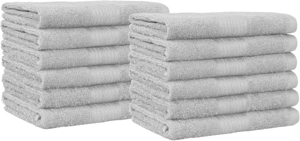 12-Pack Amazon Basics Cotton Washcloths