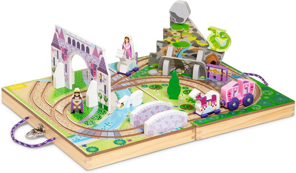 19-Pcs Melissa & Doug Kingdom Wooden Tabletop Play Set