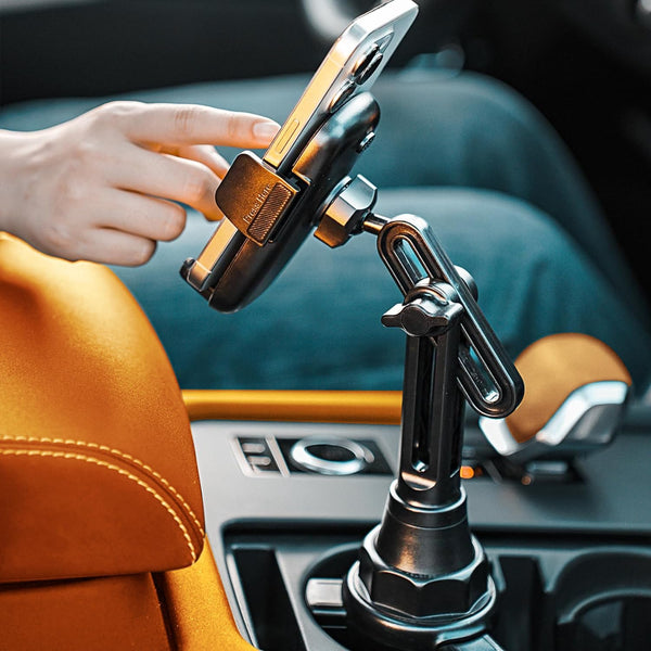 Cup Holder Car Phone Mount with Adjustable Long Neck