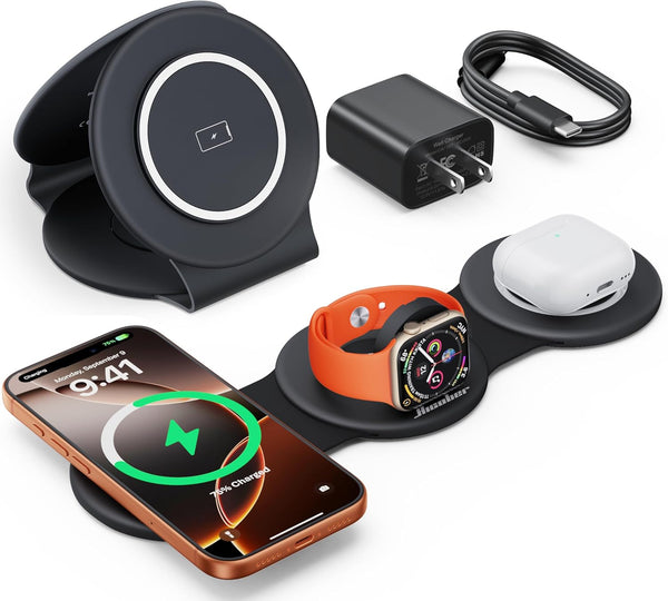 3-in-1 Foldable Wireless Charging Station