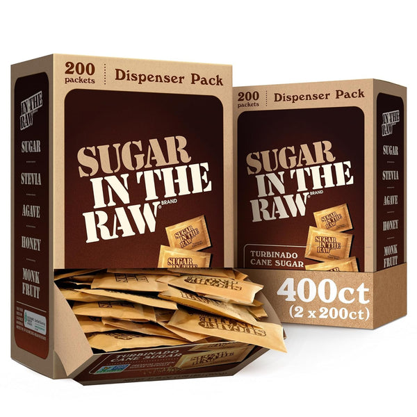 400 Sugar In The Raw Turbinado Cane Sugar Packets