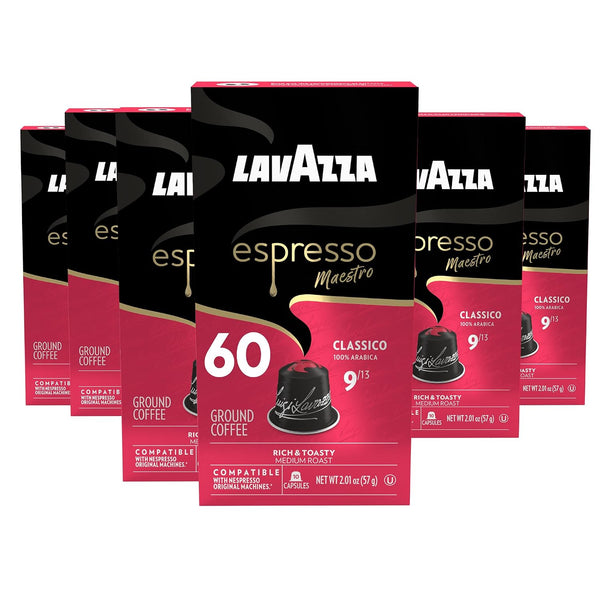 60 Lavazza Espresso Maestro Classico Aluminum Capsules