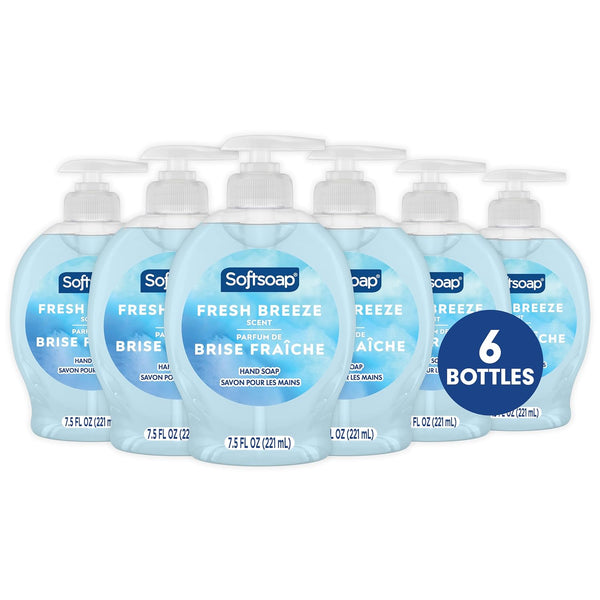 6 Bottles Softsoap Fresh Breeze Liquid Hand Soap