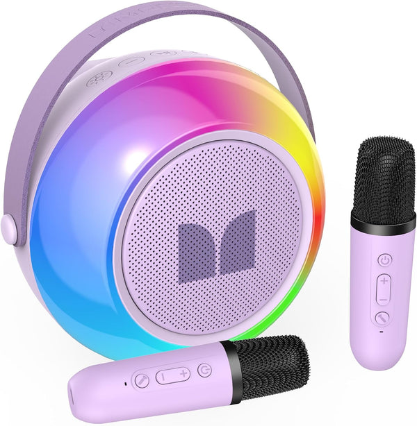 Bluetooth Karaoke Machine with 2 Wireless Microphones