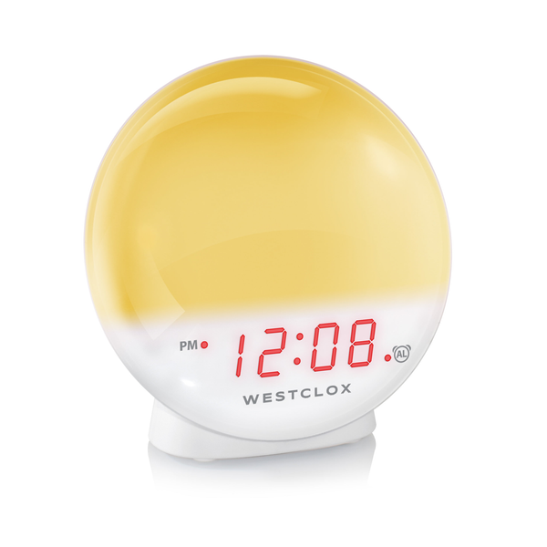 Westclox LED Sunrise Alarm Clock w/ Dimmable Nightlight & Digital Disp ...