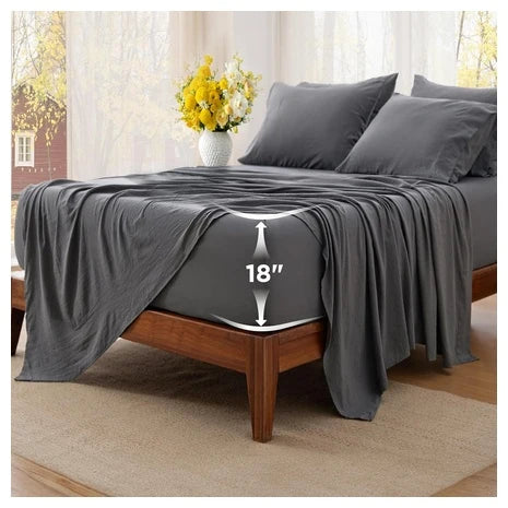 6-Piece Bedsure Deep Pocket Sheet Set