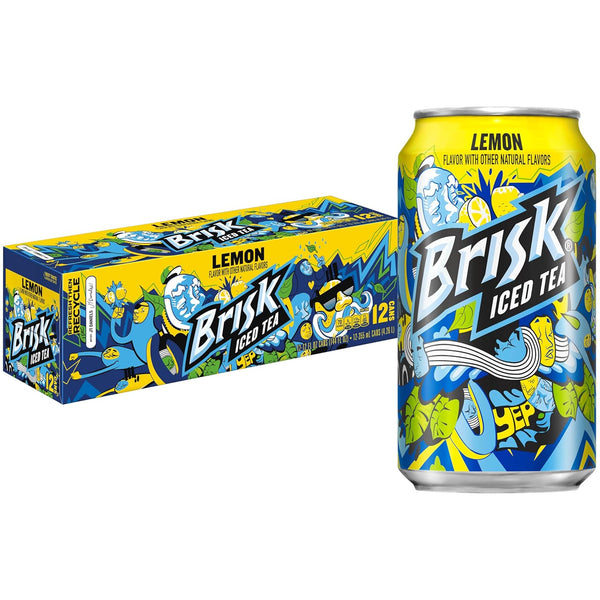12 Cans of Brisk Iced Tea Lemon