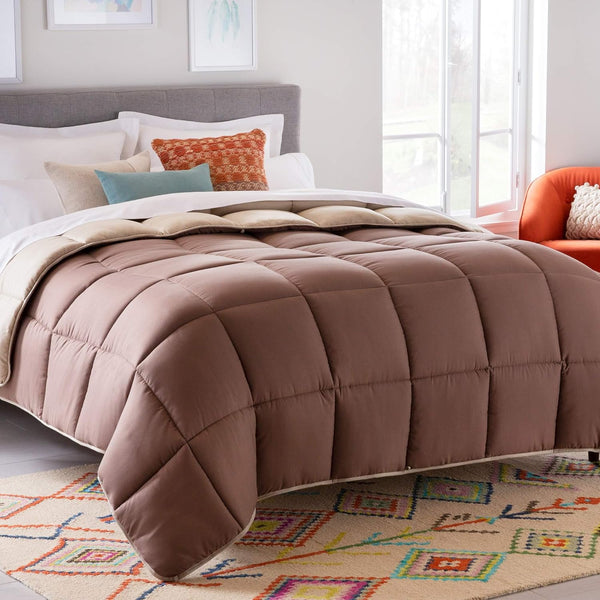 Reversible All Season Down Alternative Comforter and Duvet Insert, Twin