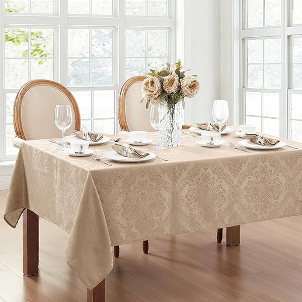 52″ x 70″ Elrene Home Fashions Caiden Elegance Damask Fabric Tablecloth