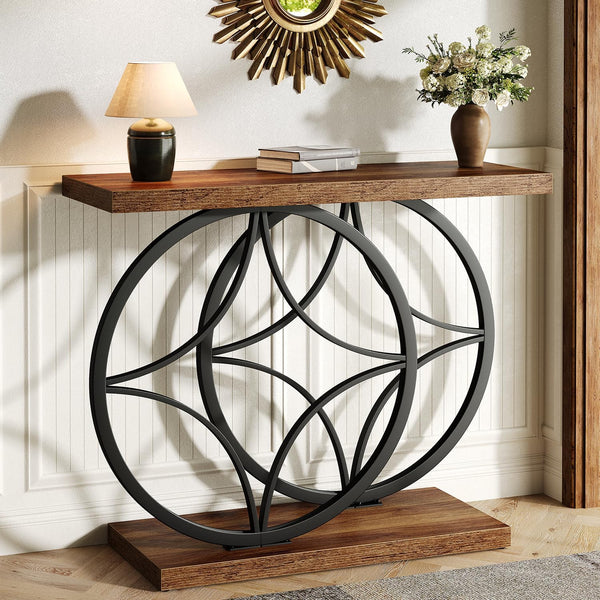 39-Inch Industrial Narrow Console Table
