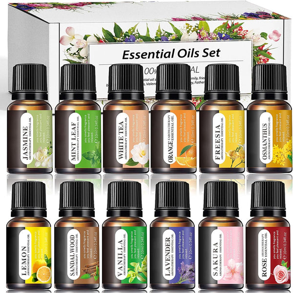12 Scents Essential Oils Set
