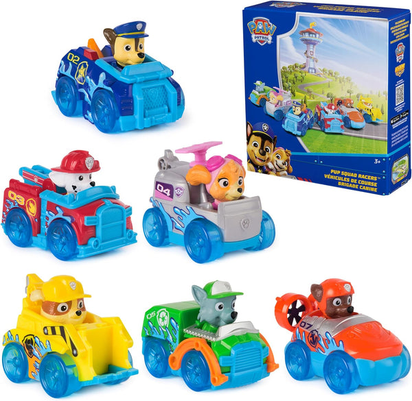6-Piece PAW Patrol Rescue Wheels Pup Squad Racers Set
