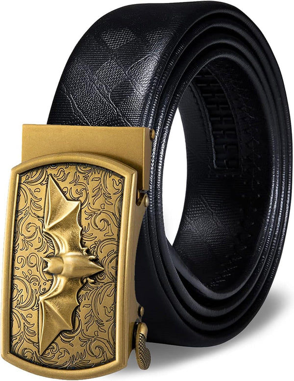 Ratchet Leather Dress Belt