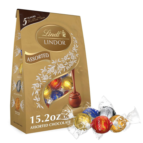 15.2 Oz Lindt Lindor Assorted Chocolate Truffles Bag