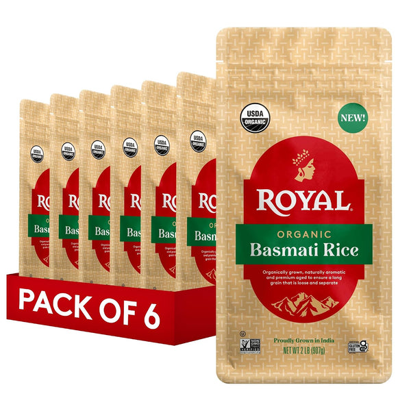 6-Pack 2-lb Royal Organic Basmati Rice