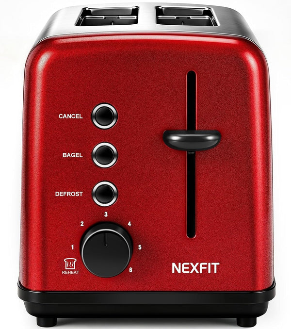2-Slice Extra Wide Slots Retro Toaster