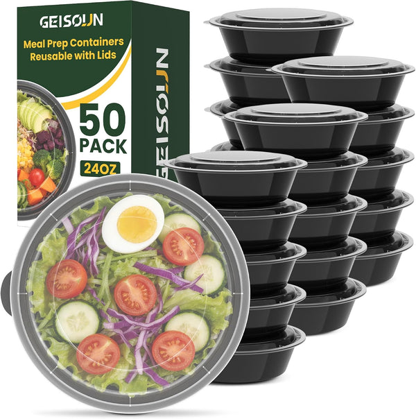 50 Pack Meal Prep Containers with Lids