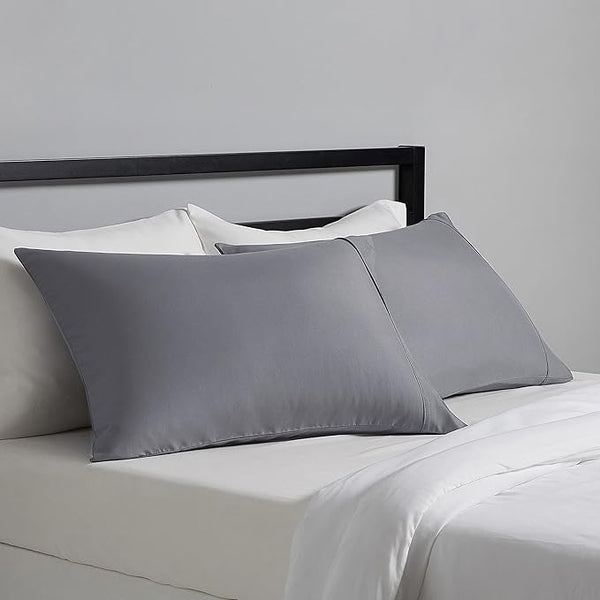 Set of 2 Amazon Basics Standard Pillow Cases