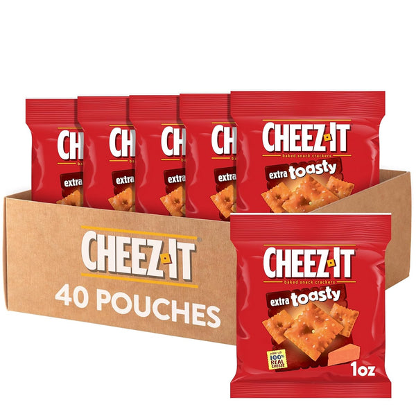 40 Bags Cheez-It Extra Toasty Crackers