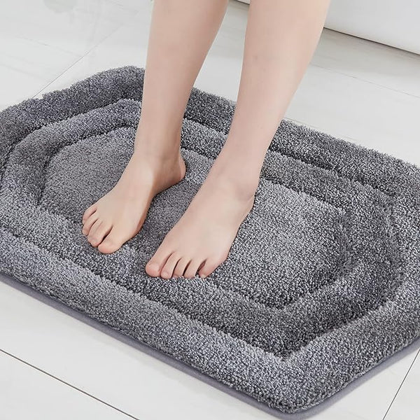 Extra Thick Shaggy Bath Rug Anti-Slip Absorbent Mat