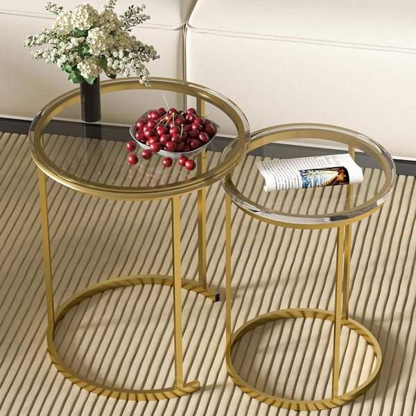 Set of 2 Stacking Side Tables