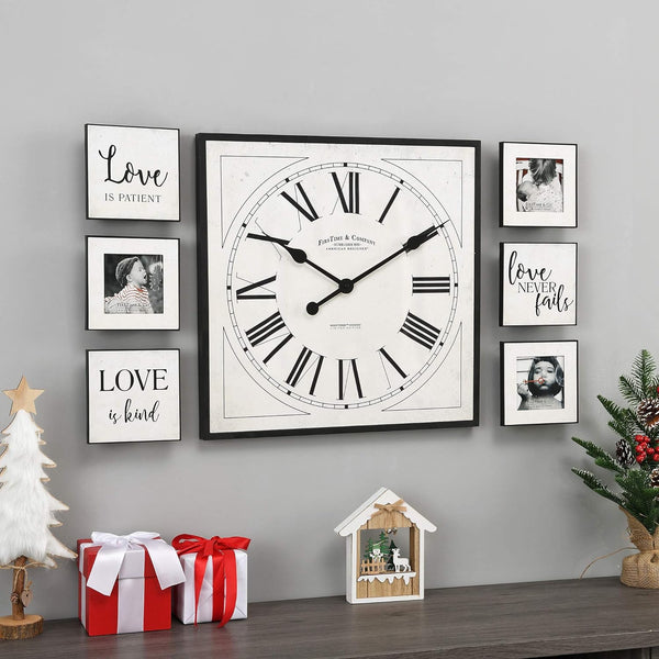 FirsTime & Co. Love Frame Gallery Set Wall Clock