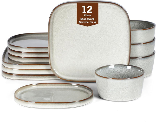 12-Piece Stone Lain Dinnerware Set