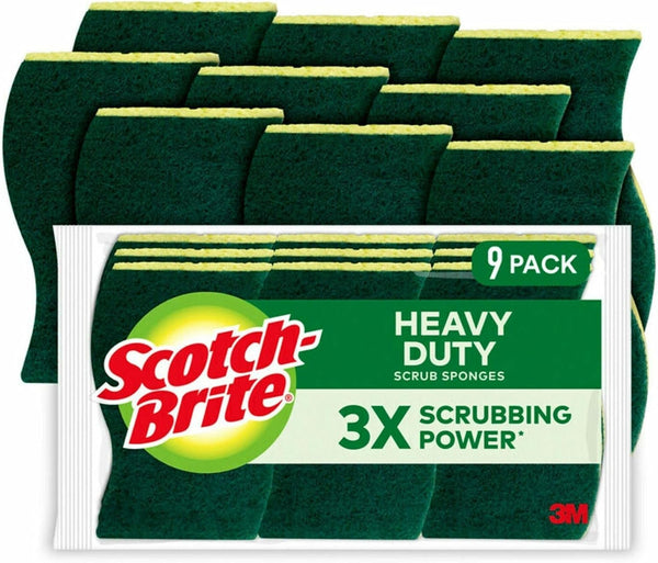 45 Scotch-Brite Heavy-Duty Scrub Sponges