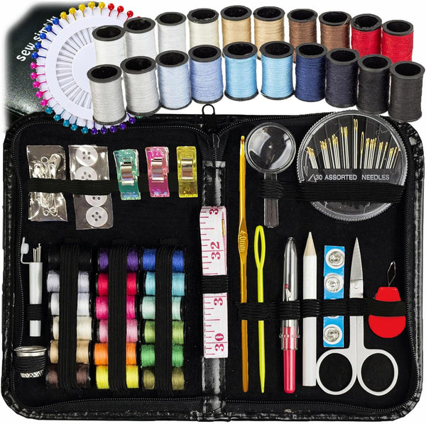 142 Piece ARTIKA Portable Travel Sewing Kit
