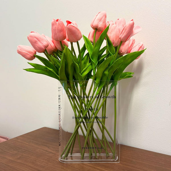 Acrylic Bookend Flower Vase