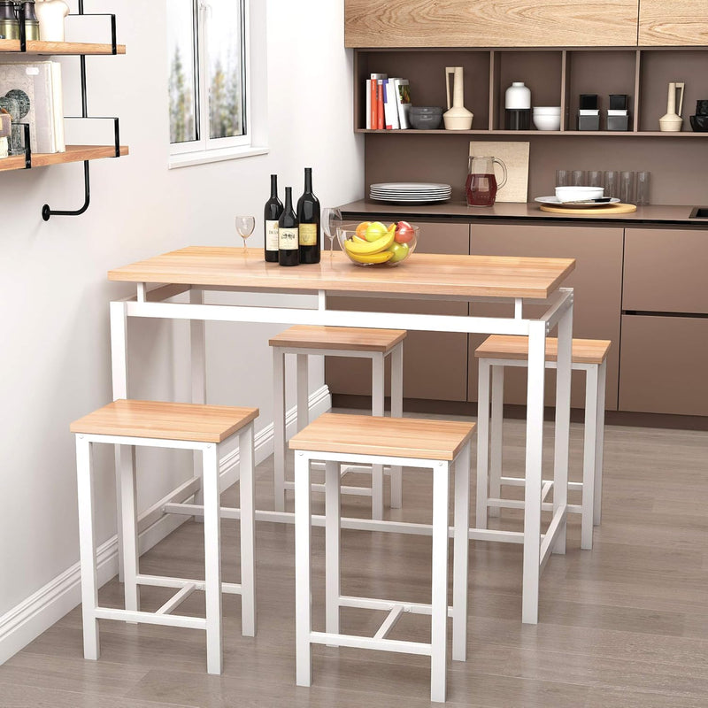 5-Piece Modern Dining Table and Chairs Set