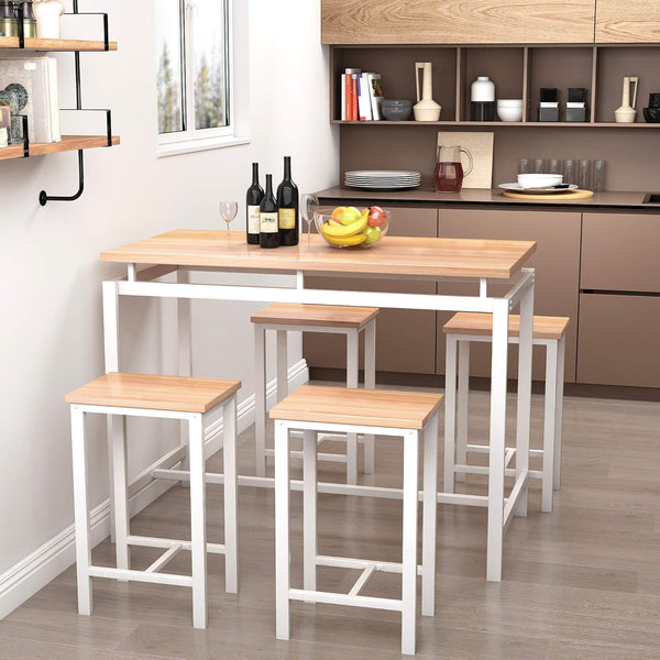 5-Piece Modern Dining Table and Chairs Set