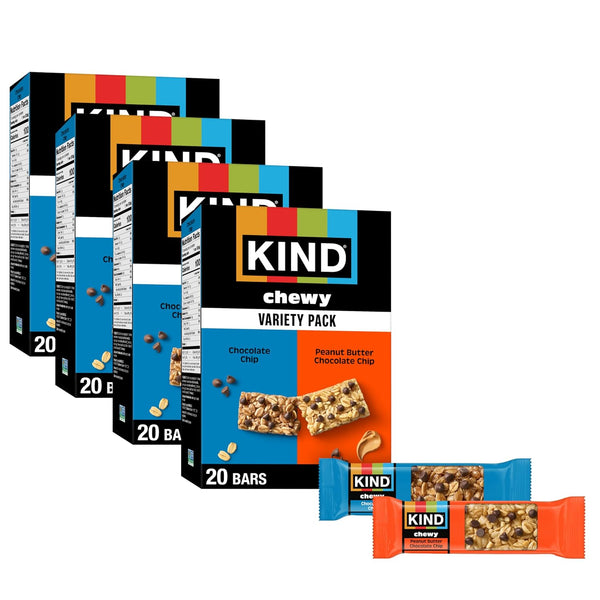 80 KIND Chewy Granola Bars Variety Pack