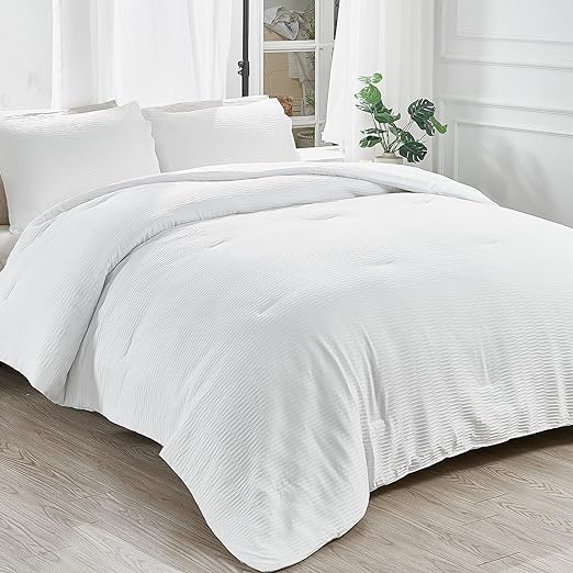 3 Pieces Textured Twin XL Comforter Set