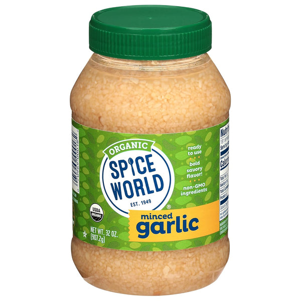 Spice World Organic Minced Garlic