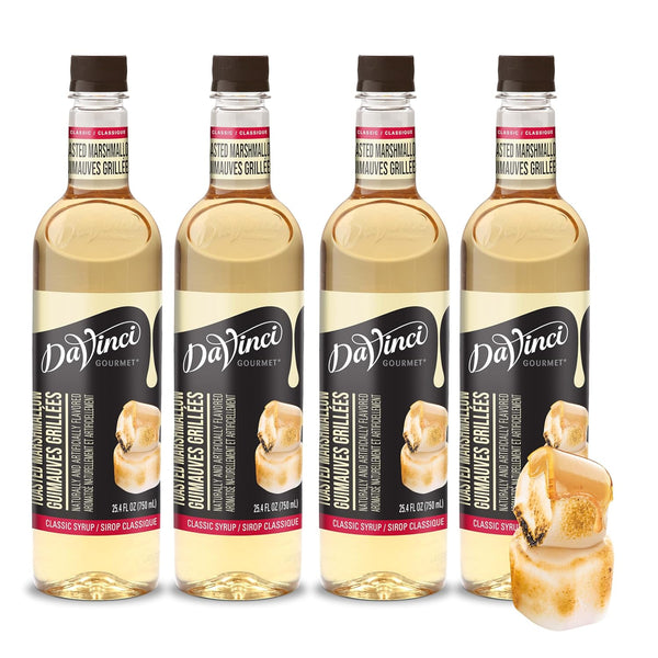 4-Pack DaVinci Gourmet Sugar-Free Toasted Marshmallow Syrup