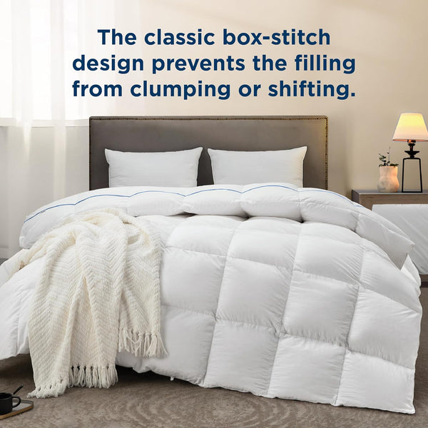 Bedsure Goose Feather Down All Season Duvet Insert, Queen Size