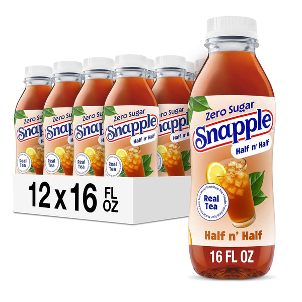 12 Bottles Snapple Zero Sugar Half 'n Half Lemonade Tea