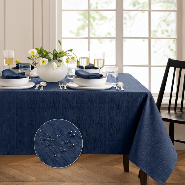60″X120″ Elrene Home Fashions Continental Solid Texture Tablecloth